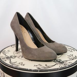 Jessica Simpson Grey Suede Heels